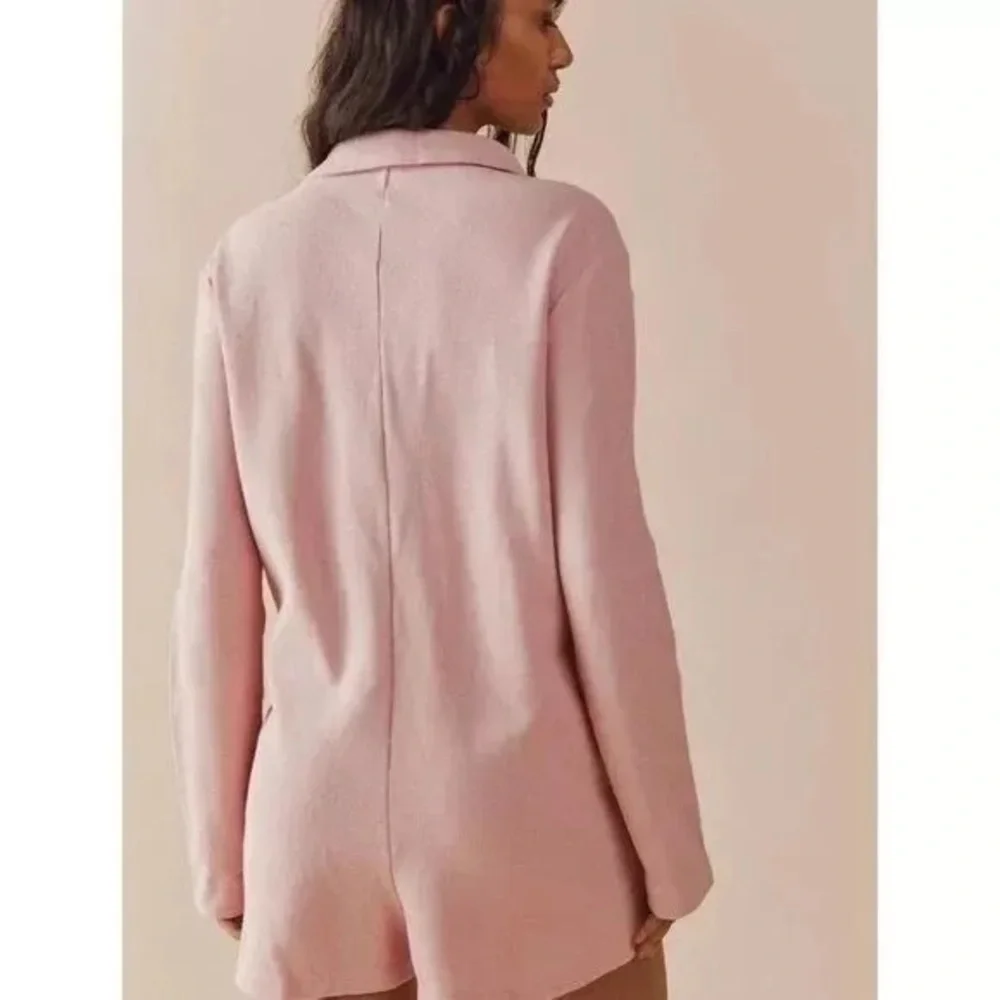 Free‎ People FP Beach Lizzie Blazer Pink Romper One Piece Dress Size S